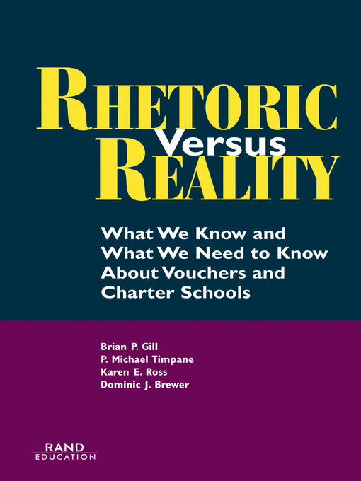 Cover image for Rhetoric vs. Reality